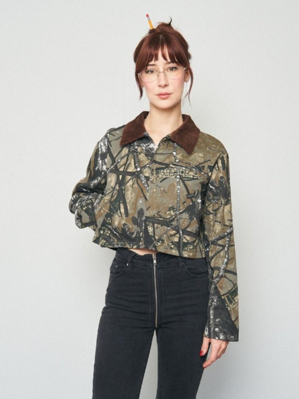 Fashion brand company forest camo jacket